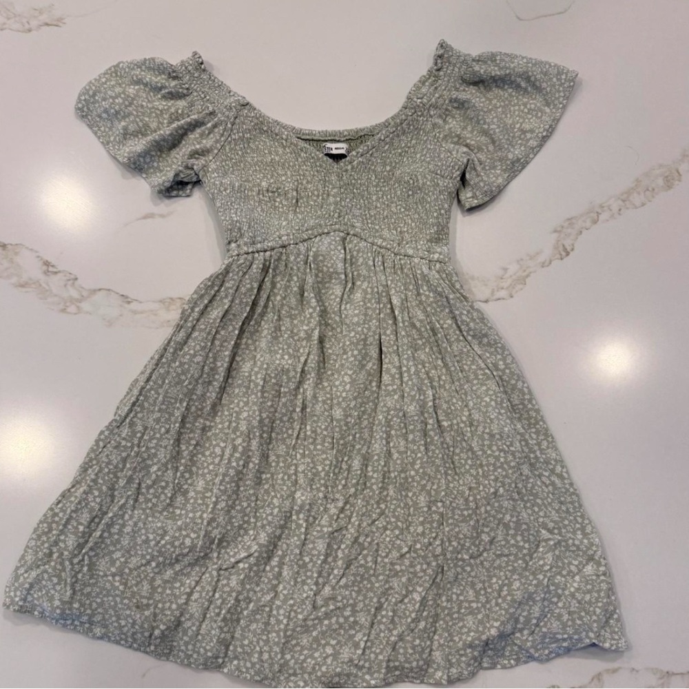 Light Green Floral Dress